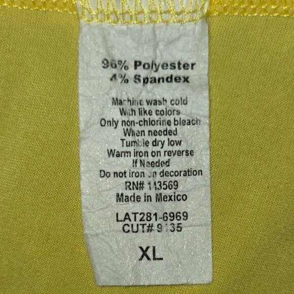 Corepower Yoga Yellow Sleeveless Crewneck Cropped Active Tank Top Womens Size XL - Picture 5 of 5